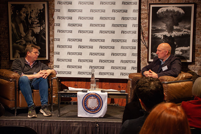 The UC Trust worked in collaboration with UC Santa Cruz to host distinguished alumnus Andrew Kramer, NYT Bureau Chief for Ukraine, at the Frontline Club in 2025.