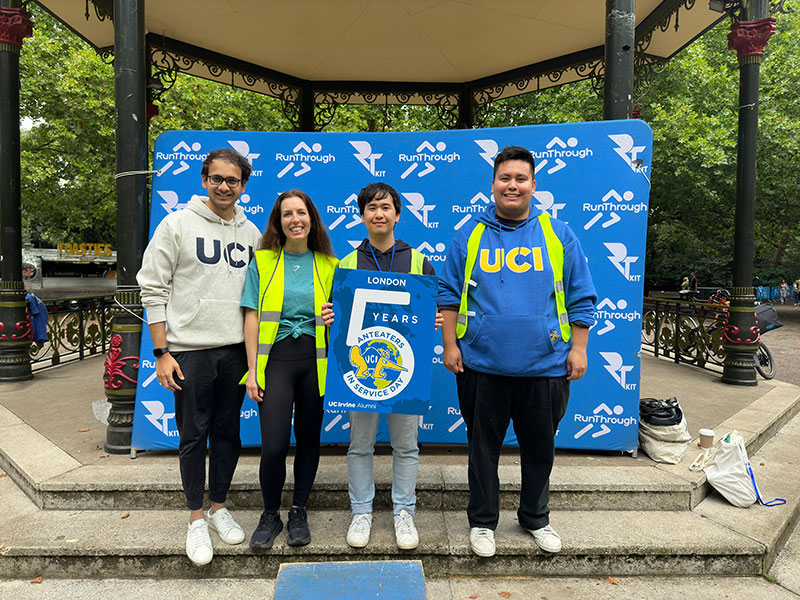 UC Irvine alumni volunteer in London as part of their annual Day of Service.